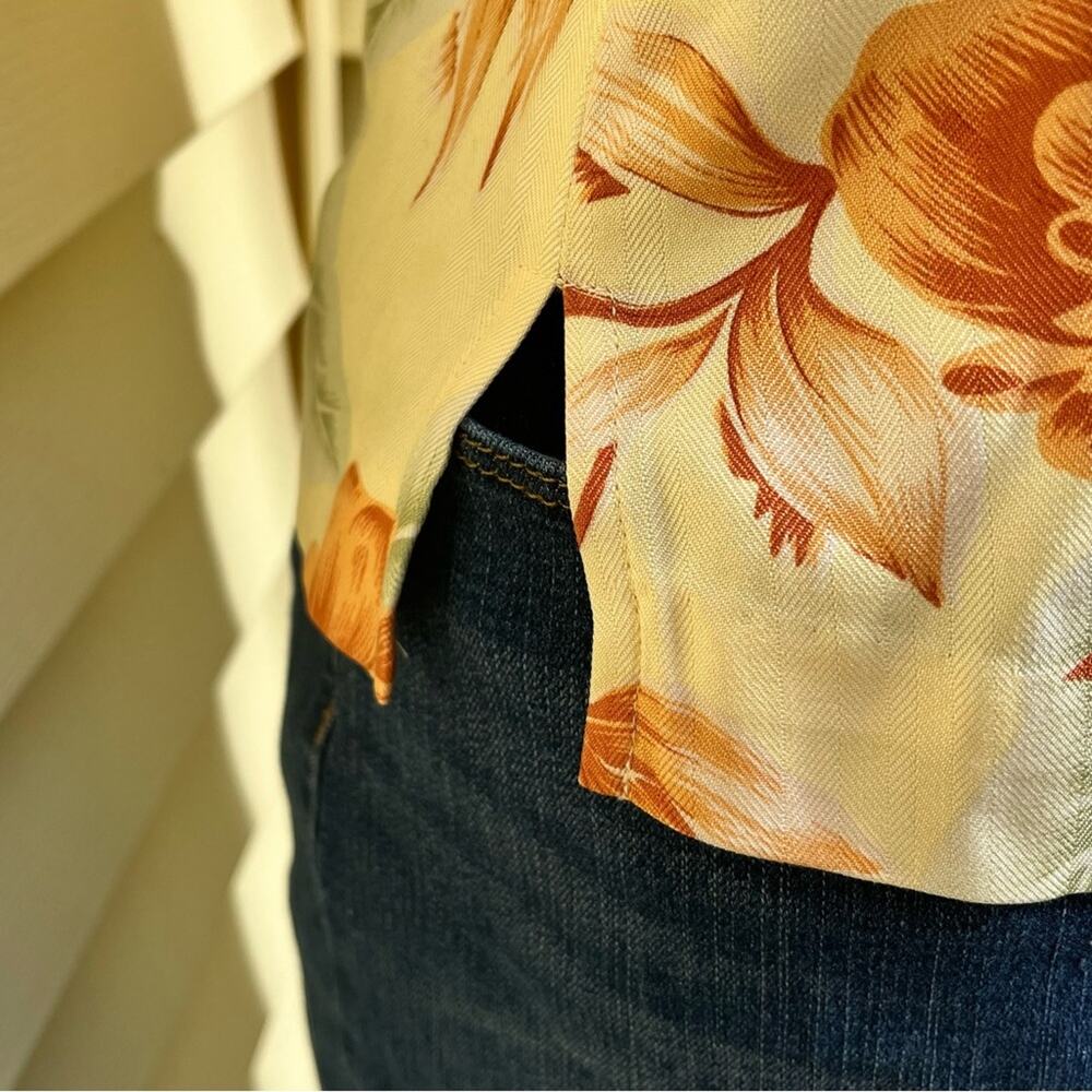 Tommy Bahama Floral Silk Tank Top Summer Hawaiian Women’s Size XS Vintage 90s - Picture 3 of 8